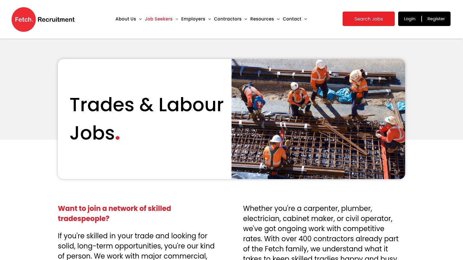 Fetch Recruitment – Construction, Trades & Labour