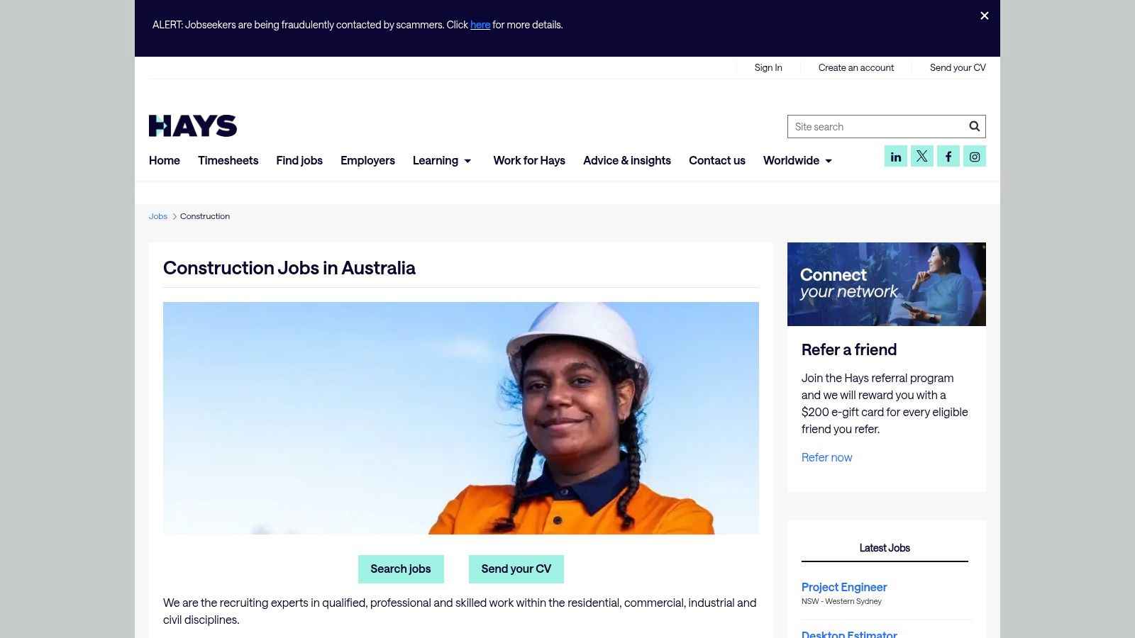 Hays Australia – Construction