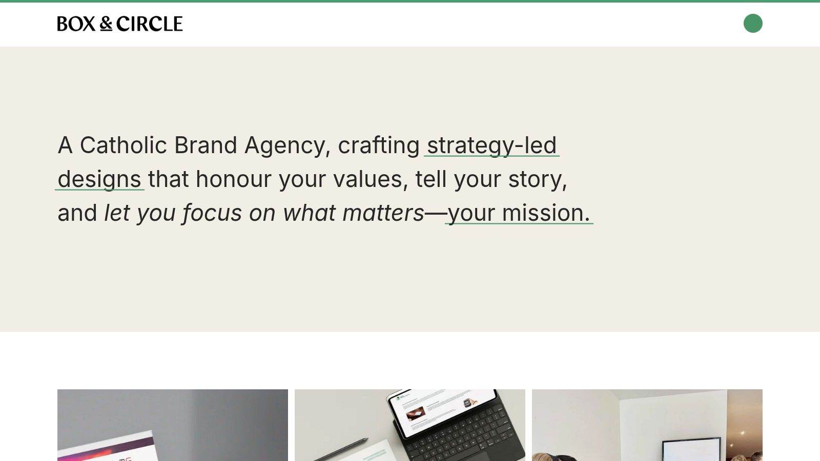 Box & Circle (Catholic brand agency, AU)