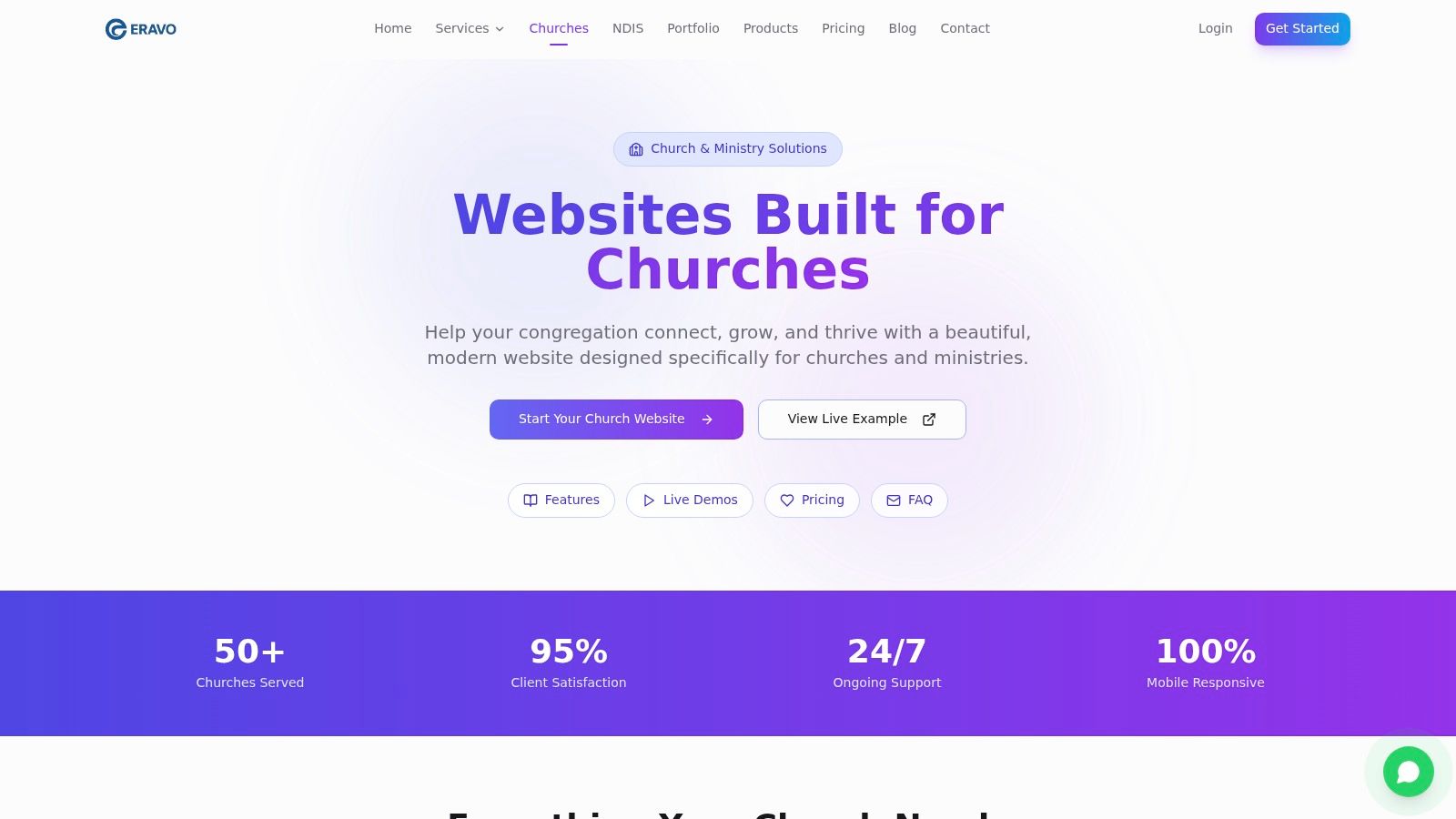 Eravo Digital – Church & Ministry Websites (AU)