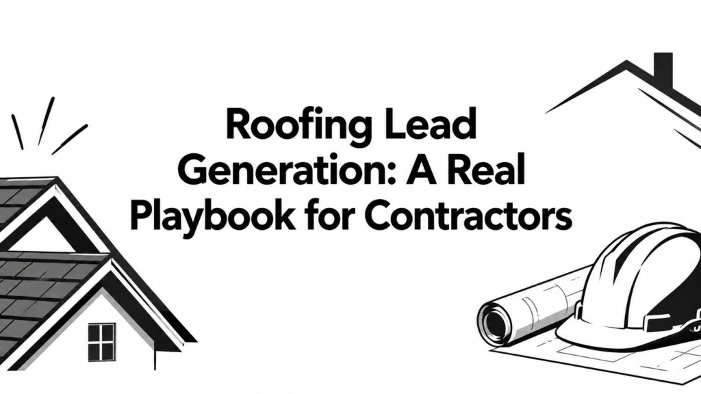 Roofing Lead Generation: A Real Playbook for Contractors